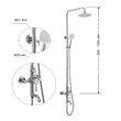 Sistem cada-dus Inox POLE