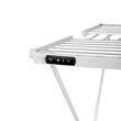 Uscator rufe electric, Reecomer, 220W, 3 trepte de putere, temporizator 30 min-7 h, pliabil, argintiu / alb, 90x14.8x53 cm