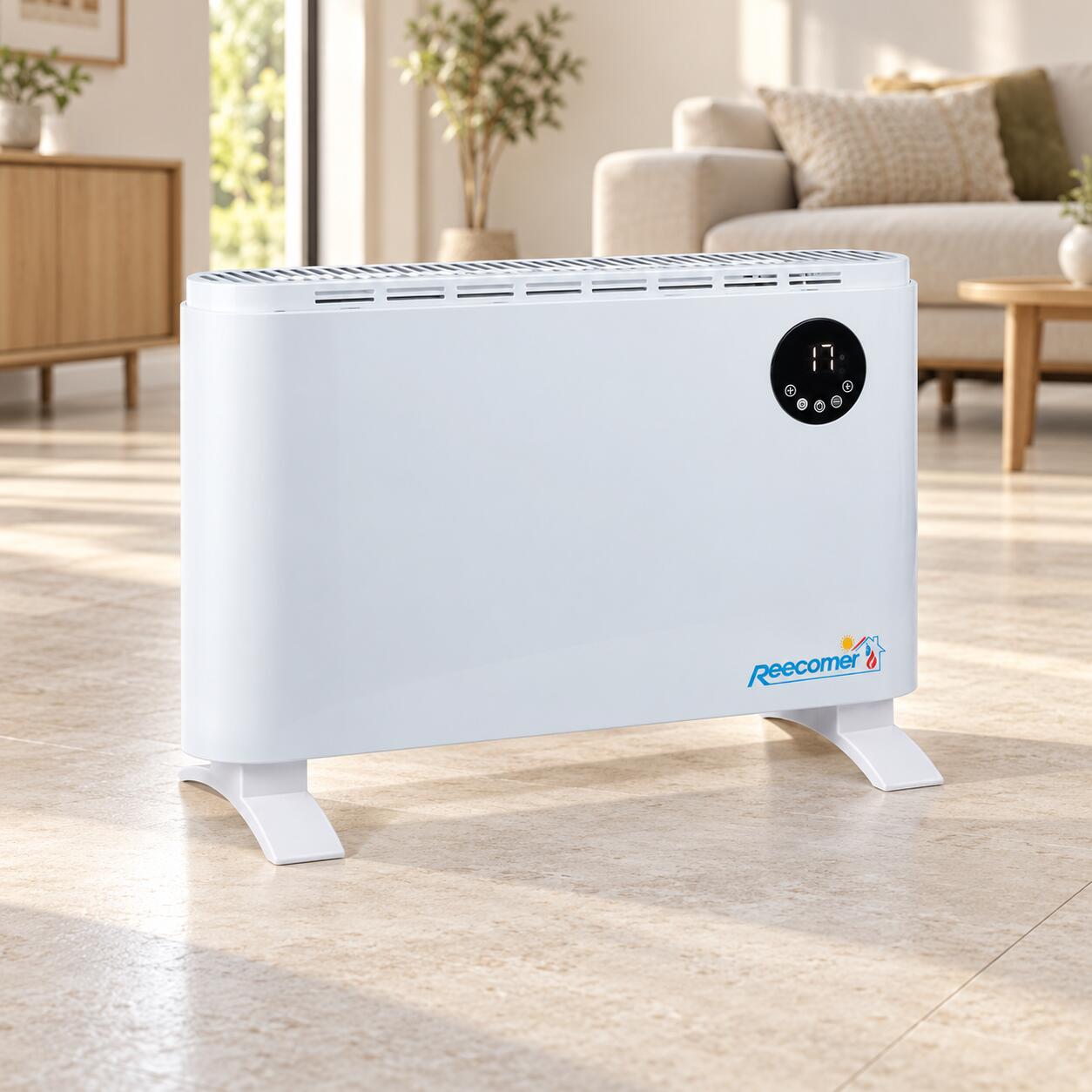 Convector electric Reecomer SC-AD-20 într-un living