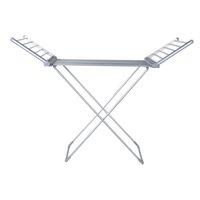 Uscator rufe electric, Reecomer, 220W, 3 trepte de putere, temporizator 30 min-7 h, pliabil, argintiu / alb, 90x14.8x53 cm