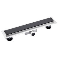  RIGOLĂ DUŞ INOX STICLA 700MM -Negru