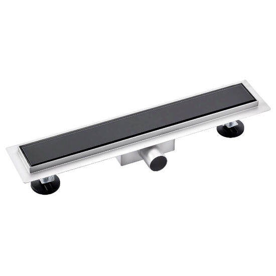  RIGOLĂ DUŞ INOX STICLA 700MM -Negru