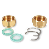 Set 4 piulite 3/4 - DN16  teava inox  